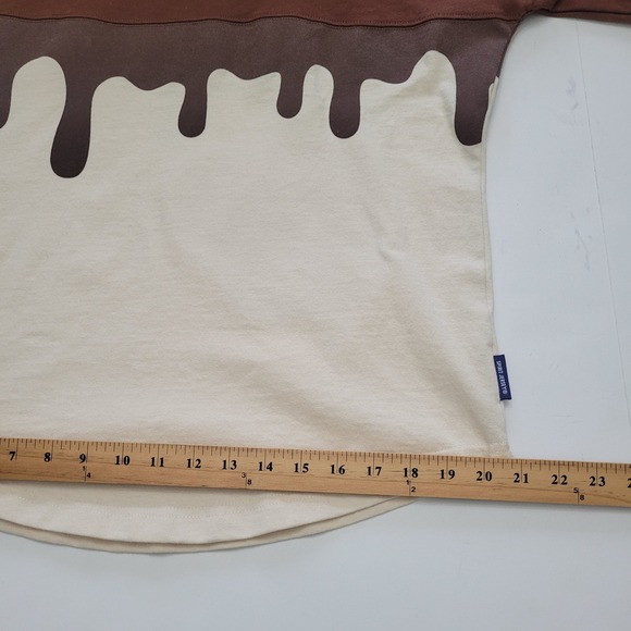 Disney World Mickey Ice Cream Bar Spirit Jersey Oversized Long Sleeve Shirt S - Picture 10 of 14
